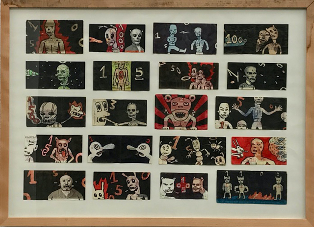Andreas Leikauf, ‘My first million’, 2005, Drawing, Collage or other Work on Paper, Pen on banknotes, Gagliardi e Domke