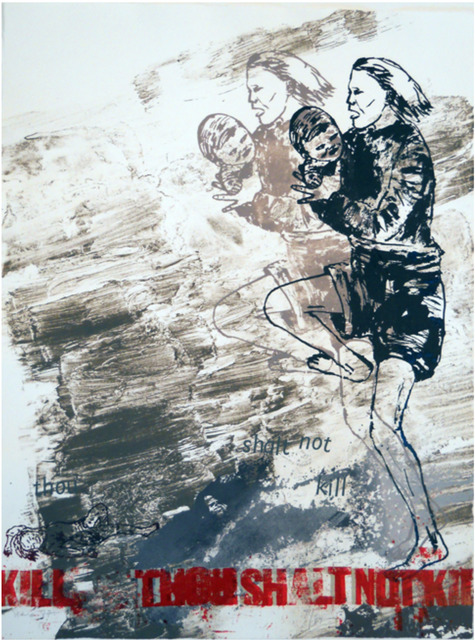 Nancy Spero, ‘Untitled’, 1987, Print, Lithography Print, Coalition for the Homeless Benefit Auction