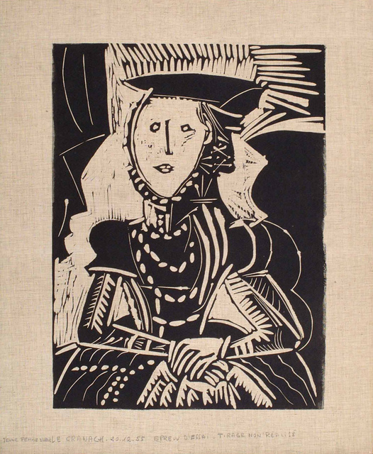 Pablo Picasso, ‘Portrait de jeune Fille, d'après Cranach le Jeune. I’, 1958, Frederick Mulder