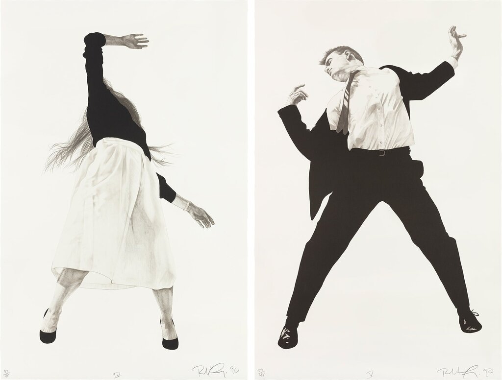 Robert Longo - Men in the Cities: Untitled IV; and Untitled V