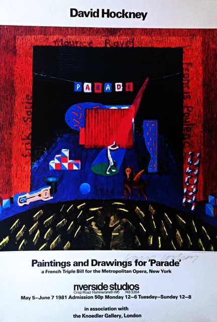 David Hockney, ‘Paintings and Drawings for Parade - Metropolitan Museum (Hand Signed)’, 1981, Alpha 137 Gallery