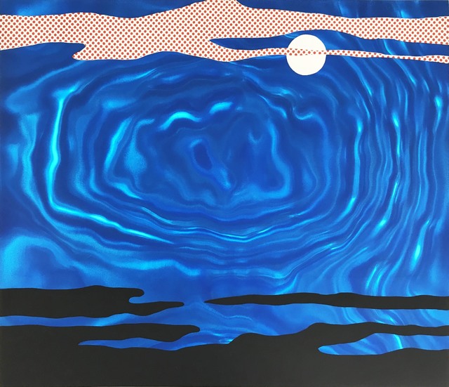 Roy Lichtenstein, ‘Moonscape from the 11 Pop Artist portfolio, Volume I’, 1965, Print, Screenprint on blue rowlux, Hamilton-Selway Fine Art Gallery Auction