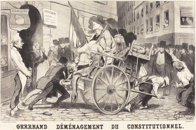 Honoré Daumier, ‘Grrrrand Déménagement du Constitutionnel’, 1846, National Gallery of Art, Washington, D.C.