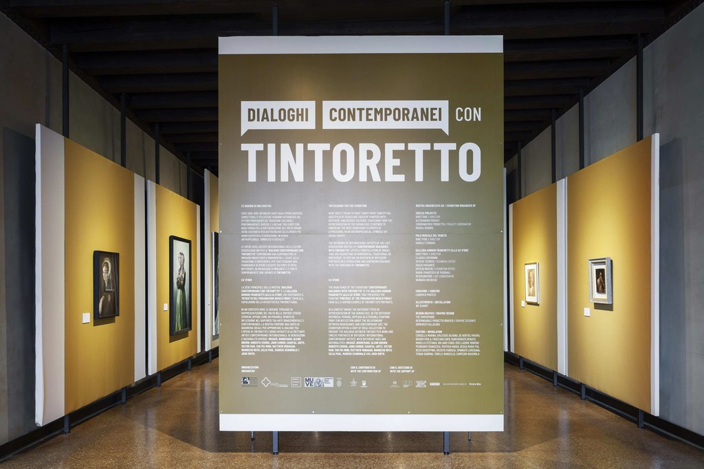 Install shot "Contemporary Dialogues with Tintoretto". Image courtesy of Zuecca Projects. Photography by Marco Dabbicco Install shot "Contemporary Dialogues with Tintoretto". Image courtesy of Zuecca Projects. Photography by Marco Dabbicco