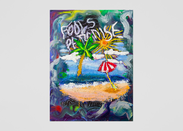 Vernon O'Meally, ‘Fool's Paradise ’, 2018, Painting, Acrylic and oil stick on canvas, ABXY