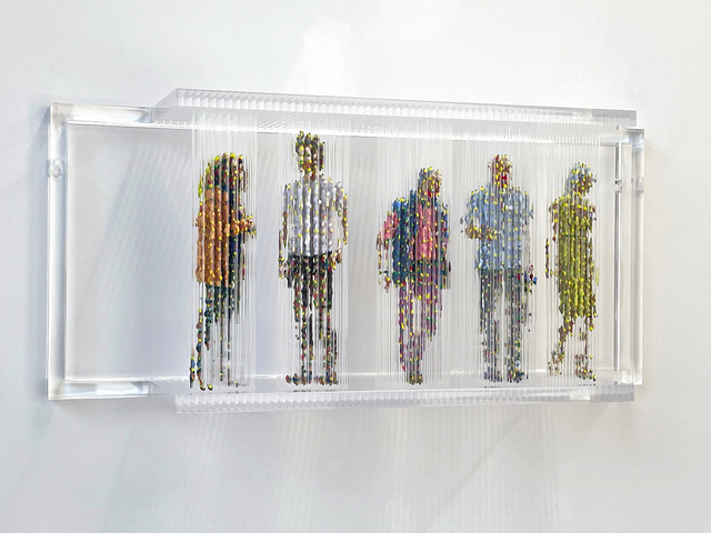 Chris Dorosz, ‘Stasis 138’, 2020, Sculpture, Acrylic paint on plastic rods, Tangent Contemporary Art