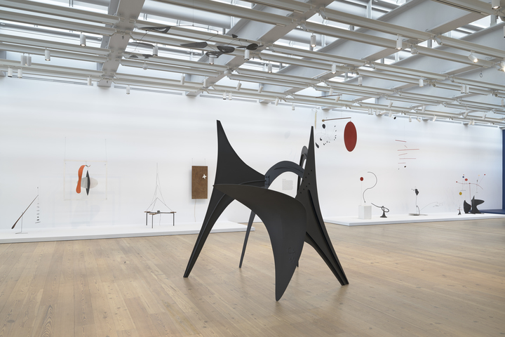 Installation view, Calder: Hypermobility, Whitney Museum of American Art, New York, 9 June–23 October 2017. Photo: Ron Amstutz. © 2017 Calder Foundation, New York/ Artists Rights Society (ARS), New York Installation view, Calder: Hypermobility, Whitney Museum of American Art, New York, 9 June–23 October 2017. Photo: Ron Amstutz. © 2017 Calder Foundation, New York/ Artists Rights Society (ARS), New York