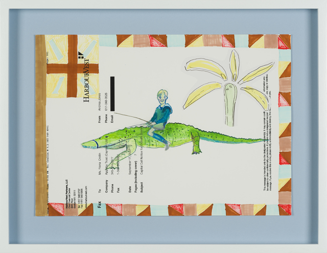 Carla Busuttil, ‘Croc Drive’, 2019, Drawing, Collage or other Work on Paper, Mixed Media on Paper, Goodman Gallery