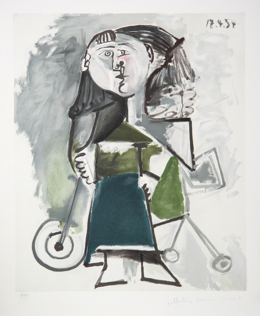 Pablo Picasso, ‘Fillette au Tricycle, 1954’, 1979-1982, Print, Lithograph on Arches paper, RoGallery