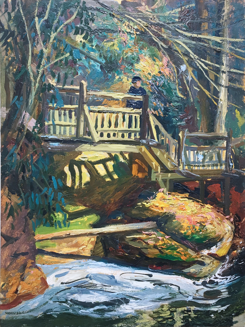 Thomas John Carlson, ‘NJ Bridge’, 2015, Painting, Oil on panel, Deep Space Gallery