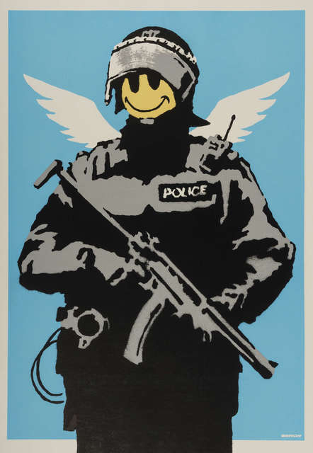 Banksy, ‘Flying Copper’, 2003, Oliver Clatworthy