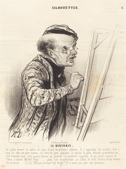 Honoré Daumier, ‘Le Distrait’, 1841, National Gallery of Art, Washington, D.C.