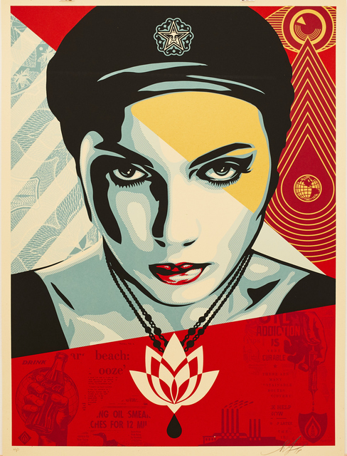 Shepard Fairey (OBEY), ‘Oil Lotus Woman’, 2018, Sping/Break Benefit Auction