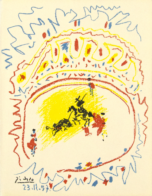 Pablo Picasso, ‘La Petite Corrida’, 1957, Print, Original lithograph in colors, Heather James Fine Art Gallery Auction