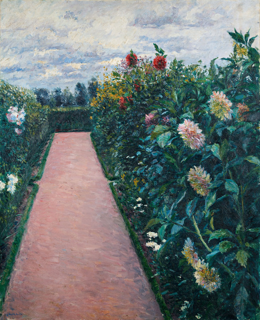 Gustave Caillebotte, ‘Garden Path with Dahlias in Petit Gennevilliers’, 1890-1891, Museo Thyssen-Bornemisza