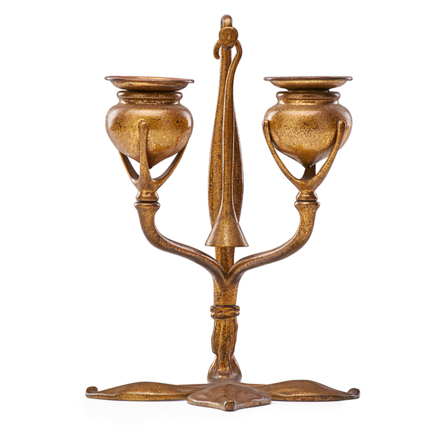 Tiffany Studios, ‘Fleur-De-Lis Candelabrum With Snuffer, New York’, 1920s, Rago/Wright