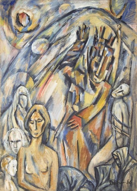 Viktor Hardt, ‘Post Soviet Avant Garde Russian "INQUISITION" Oil Painting’, Late 20th Century, Lions Gallery