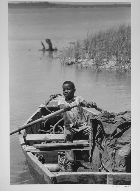 Constantine Manos, ‘Untitled, Island Boy, Daufuskie Island, South Carolina (vertical boy in rowboat)’, 1952, Robert Klein Gallery