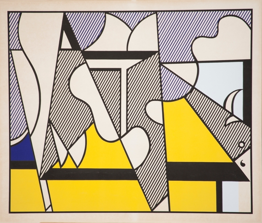 Roy Lichtenstein
Cow Going Abstract (Triptych) Screenprint in colors
87 × 251.5 cm
1982 Roy Lichtenstein
Cow Going Abstract (Triptych) Screenprint in colors
87 × 251.5 cm
1982