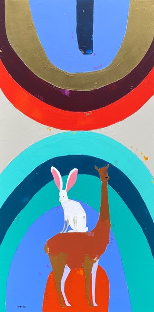 Trevor Mikula, ‘Best Friends Forever’, 2020, Painting, Mixed Media, Shain Gallery