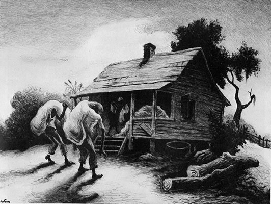 Thomas Hart Benton, ‘Back from the Fields’, 1945, Kiechel Fine Art