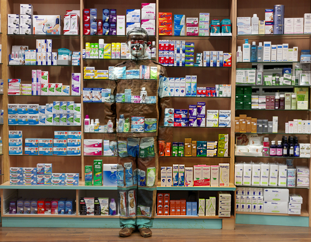 Liu Bolin, ‘Hiding in Paris n°12 - Pharmacy’, 2013, Galerie Paris-Beijing