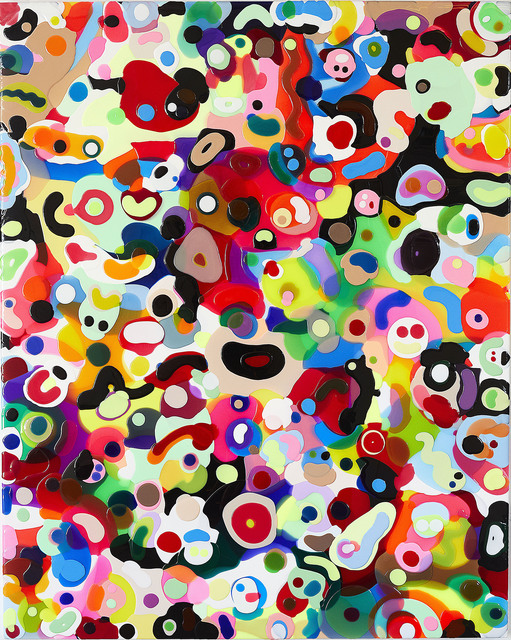 Ray Geary, ‘Happy Face Summertime II’, 2018, Painting, Pigmented resin on wood, Parlor Gallery