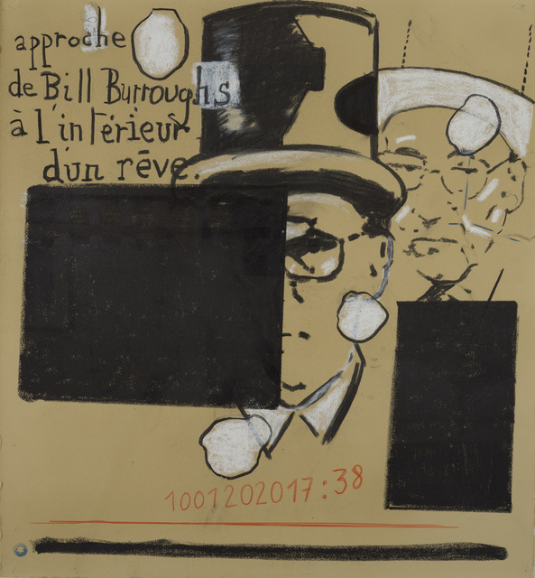 Jean-Michel Alberola, ‘Approches Beat-Generation. Paris’, 2020, Drawing, Collage or other Work on Paper, Mixed media on cardboard, Loeve&Co