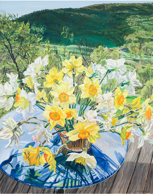 Janet Fish, ‘Daffodils & Spring Trees’, 1988, DC Moore Gallery