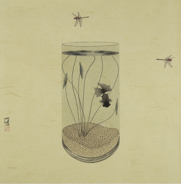 He Xi, ‘Early Summer in the Bottle’, 2019, Painting, Ink and Chinese pigments on rice paper, Jonathan Cooper