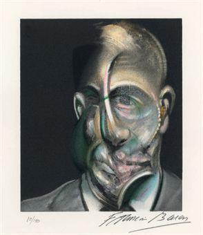 Francis Bacon - Portrait of Michel Leiris, from Miroir de la Tauromachie