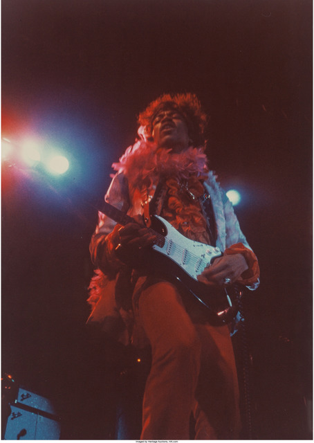 Jim Marshall, ‘Jimi Hendrix with guitar’, 1967, Heritage Auctions