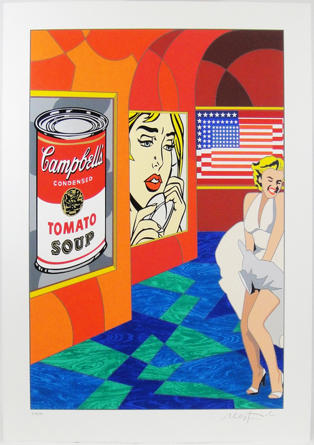 Ugo Nespolo, ‘Remember pop’, 2010-2019, Print, Serigraphy and collage of silk-screened cardboard, La Maison de la Petite Sara