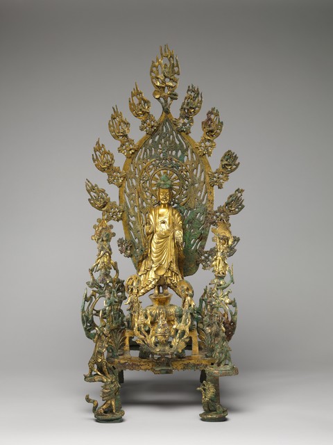 Unknown Chinese, ‘Buddha Maitreya (Mile) (北魏正光五年 青銅鎏金彌勒佛像)’, 524, The Metropolitan Museum of Art