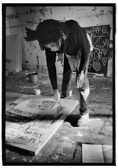 Roland Hagenberg, ‘Basquiat painting with cigarette’, 1983, Galerie Peter Sillem