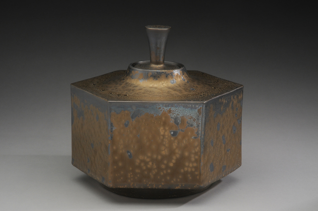 Hideaki Miyamura, ‘Hexagon box, bronze glaze’, 2019, Other, Porcelain, Pucker Gallery