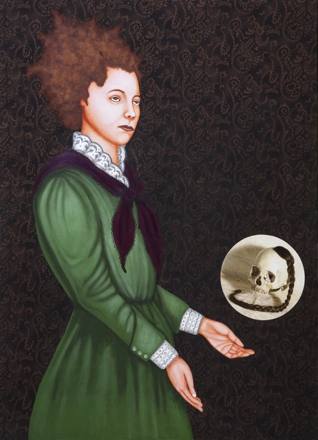 Lezley Saar, ‘Melancholia Passing into Mania’, 2012, Painting, Acrylic and digital photos on fabric on board, Various Small Fires