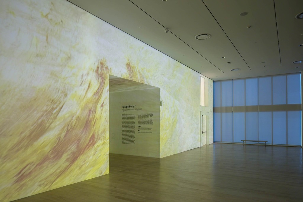 Installation view: "Sondra Perry: Typhoon coming on" at Institute of Contemporary Art, Miami. July 13 – Nov 4, 2018. Photo: Fredrik Nilsen Studio. Installation view: "Sondra Perry: Typhoon coming on" at Institute of Contemporary Art, Miami. July 13 – Nov 4, 2018. Photo: Fredrik Nilsen Studio.