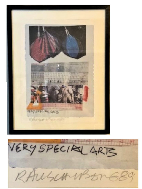 Robert Rauschenberg, ‘"Very Special Arts", 1989, SIGNED, A/P’, 1989, VINCE fine arts/ephemera
