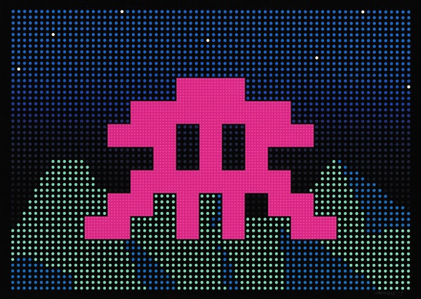 Invader, ‘L.E.D.’, 2017, Dope! Gallery
