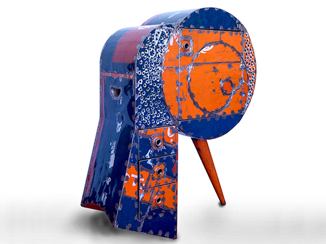 Hamed Ouattara, ‘Sogolon cabinet ’, 2019, Design/Decorative Art, Recycling of oil barrils' metal, Out of Africa Gallery