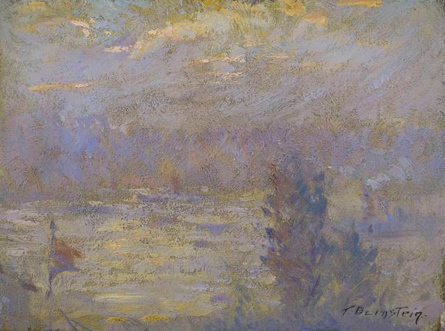 Theresa Bernstein, ‘On the Hudson’, 20th Century, Painting, Oil on board, Vose Galleries