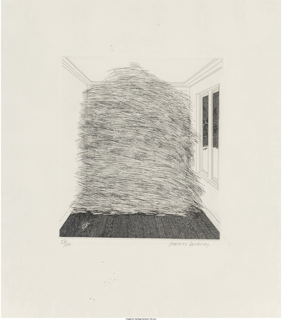 David Hockney, ‘A room full of straw, from Illustrations for Six Fairy Tales from the Brothers Grimm’, 1969, Heritage Auctions