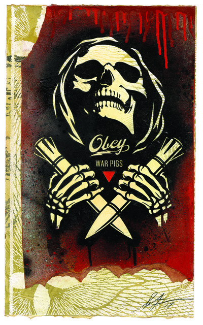 Shepard Fairey (OBEY), ‘Electric Funeral Fire’, 2017, Underdogs Gallery