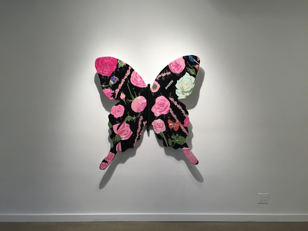 "Awaken (Floral)", 2015, Beads and embroidery on canvas, 54 x 54 ix 2 in / 137.2 x 137.2 x 5 cm
"Awaken (Floral)", 2015, Beads and embroidery on canvas, 54 x 54 ix 2 in / 137.2 x 137.2 x 5 cm