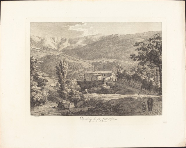 Jacob Wilhelm Mechau, ‘Ospitaletto di San Francesco, fuori di Subiaco’, ca. 1795, National Gallery of Art, Washington, D.C.