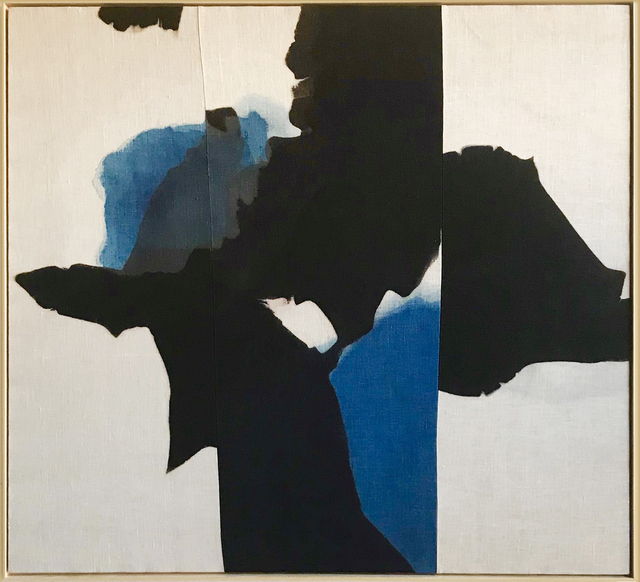 Carrie Crawford, ‘Widening Circles’, 2019, Painting, Indigo, logwood, oak gall, acorn, iron, and black walnut dye on linen, Uprise Art