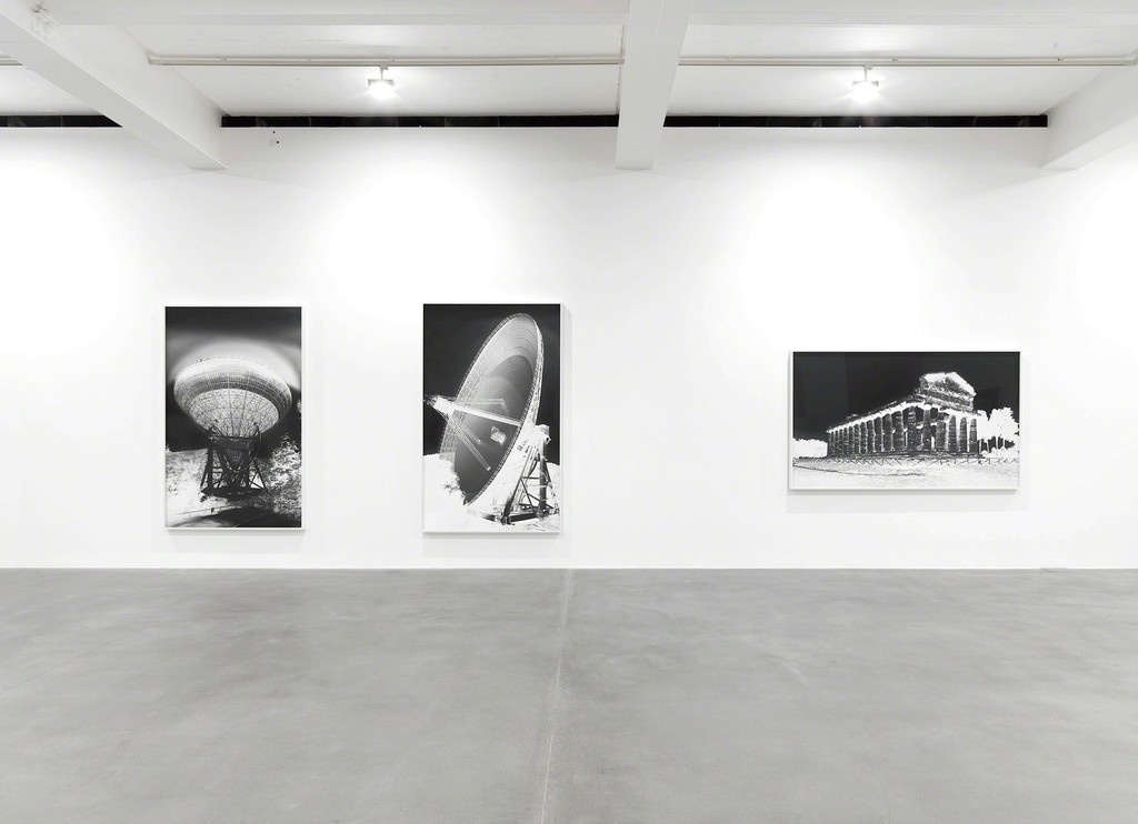 Installation view, "Vera Lutter: Turning Time" at Gagosian Britannia Street, London. Artworks © Vera Lutter. Photo by Mike Bruce. Courtesy Gagosian. Installation view, "Vera Lutter: Turning Time" at Gagosian Britannia Street, London. Artworks © Vera Lutter. Photo by Mike Bruce. Courtesy Gagosian.