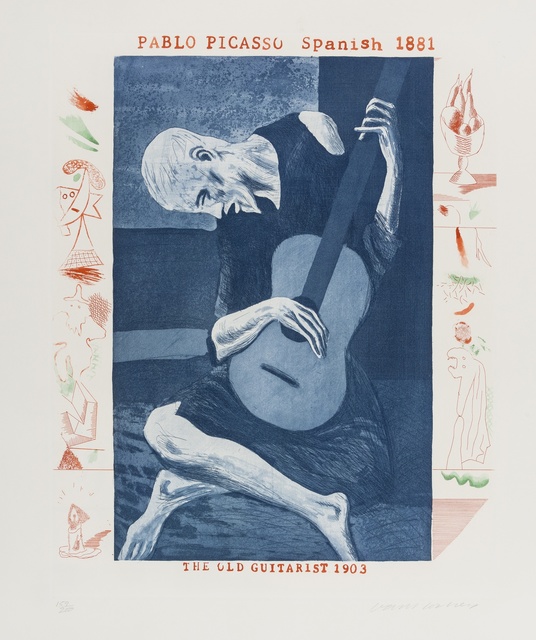 David Hockney, ‘The Old Guitarist (from The Blue Guitar) (M.C.A. Tokyo 179)’, 1976-77, Forum Auctions