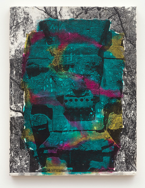 Claudia Peña Salinas, ‘Tlaloc I (cyan)’, 2017, Print, Inkjet monoprint on wax panel, Independent Curators International (ICI) Benefit Auction
